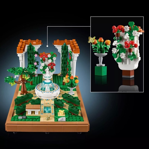 LEGO Icons Fountain Garden 10359 Building Kit 1302 Pieces Sealed Box QUICK SHIP - Picture 5 of 6
